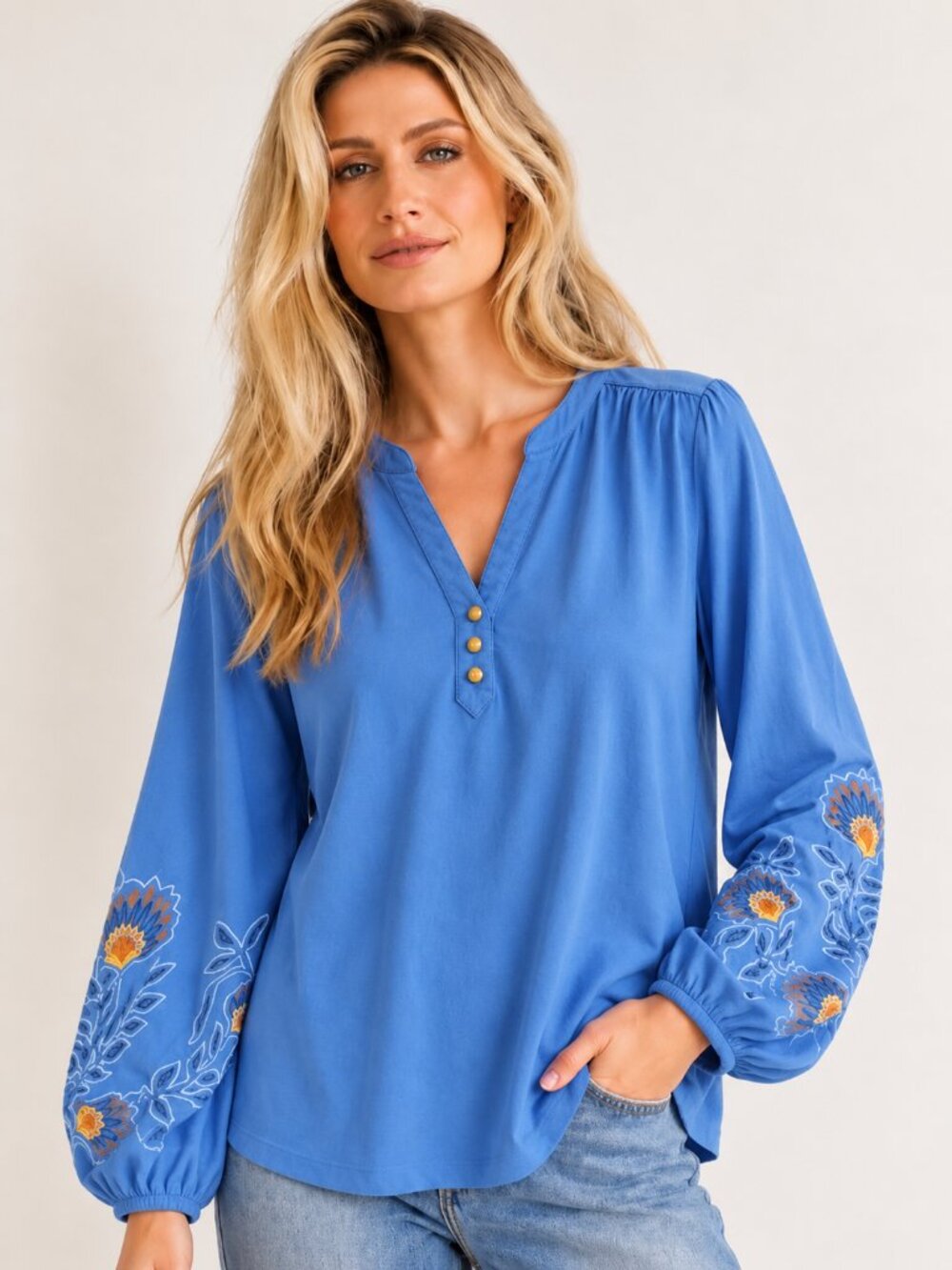 Mexx 100% cotton embroidered shirt